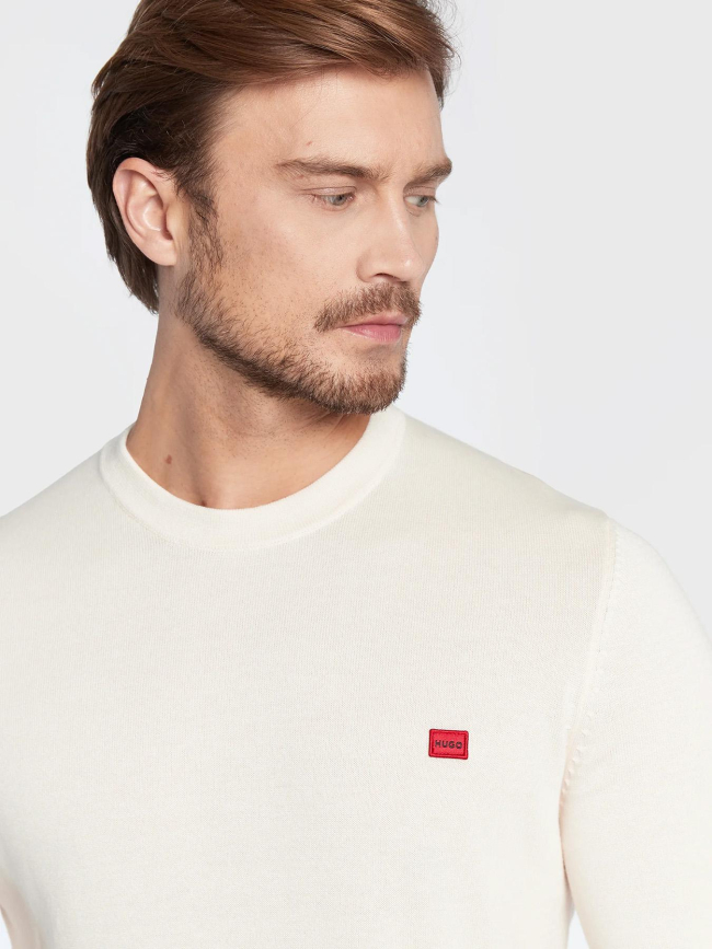 Pull fin san cassius beige homme - Hugo