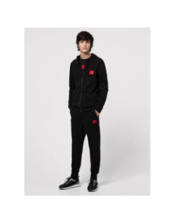 Pantalon de Jogging doak logo rouge noir homme - Hugo