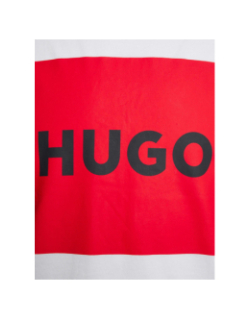 T-shirt dulive blanc rouge homme - Hugo