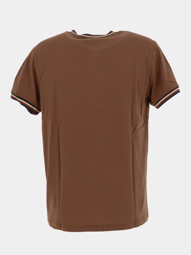 T-shirt tardivel marron homme - Benson & Cherry