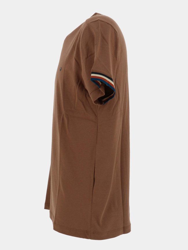 T-shirt tardivel marron homme - Benson & Cherry