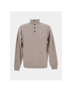 Pull col montant filorkup beige homme - Benson & Cherry