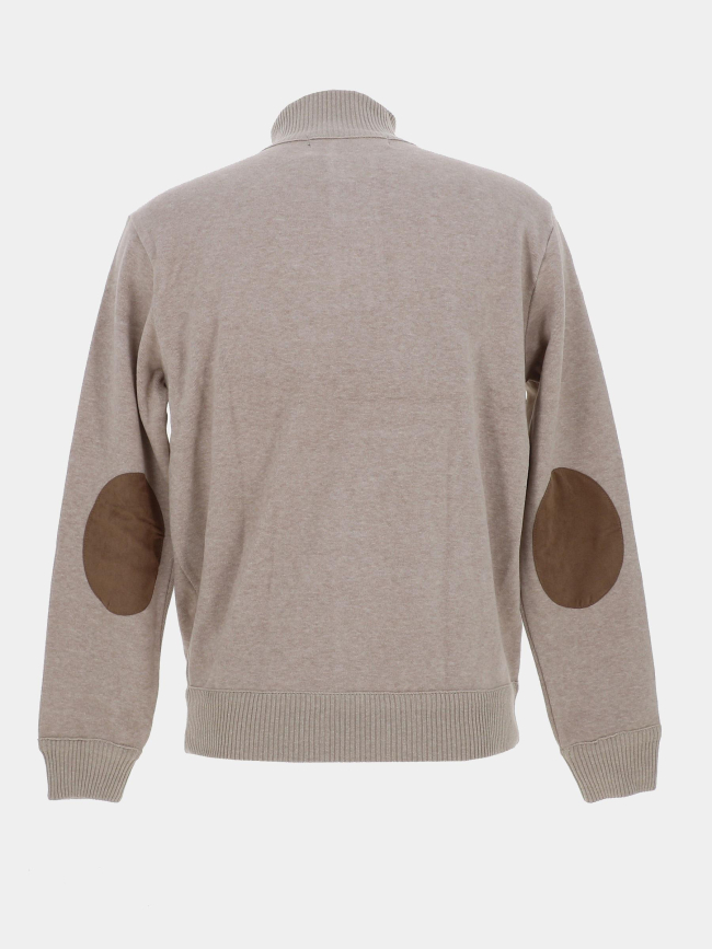 Pull col montant filorkup beige homme - Benson & Cherry