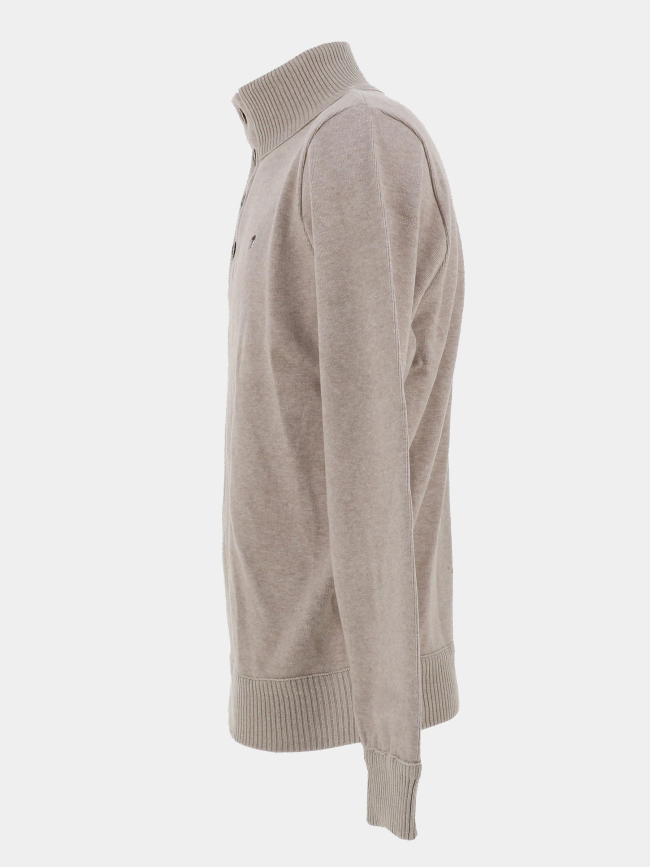 Pull col montant filorkup beige homme - Benson & Cherry