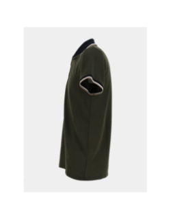 Polo zippé gadiel kaki homme - Benson & Cherry