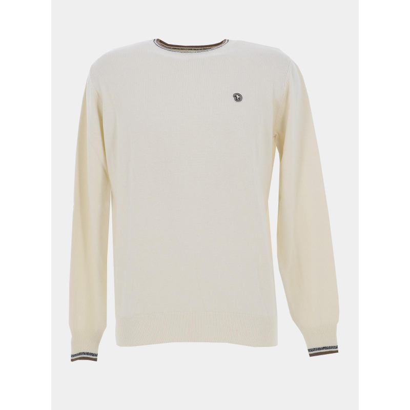 Pull classic badge fretod beige homme - Benson & Cherry