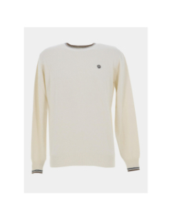 Pull classic badge fretod beige homme - Benson & Cherry