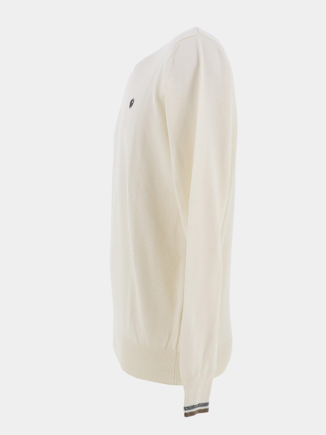 Pull classic badge fretod beige homme - Benson & Cherry