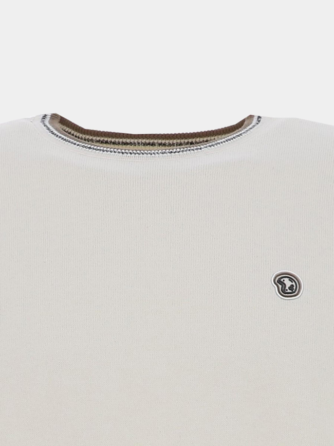 Pull classic badge fretod beige homme - Benson & Cherry