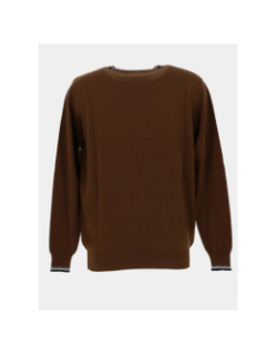 Pull col rond fretod marron homme - Benson & Cherry