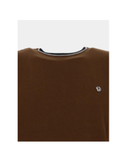 Pull col rond fretod marron homme - Benson & Cherry