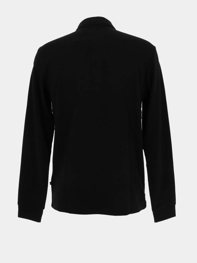 Polo à manche longue gael noir homme - Benson & Cherry