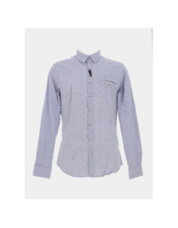 Chemise imprimés lexus bleu rouge homme - Benson & Cherry