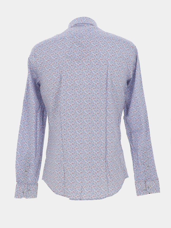 Chemise imprimés lexus bleu rouge homme - Benson & Cherry