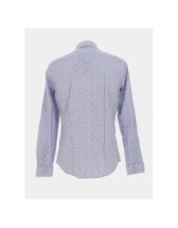 Chemise imprimés lexus bleu rouge homme - Benson & Cherry