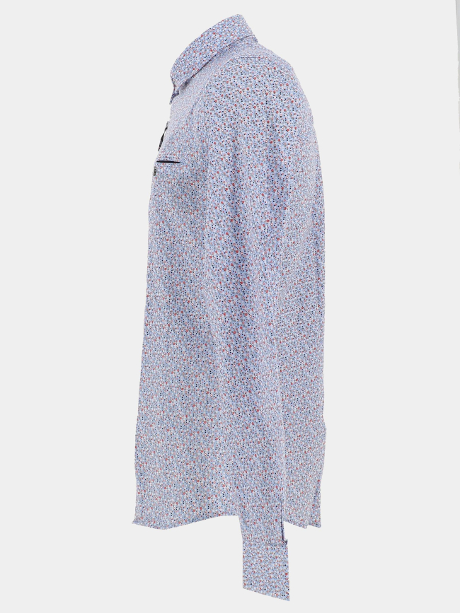 Chemise imprimés lexus bleu rouge homme - Benson & Cherry