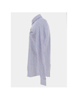 Chemise imprimés lexus bleu rouge homme - Benson & Cherry