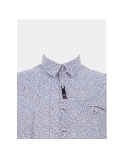 Chemise imprimés lexus bleu rouge homme - Benson & Cherry