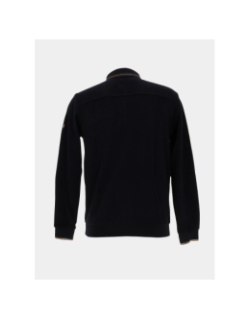 Polo manches longues michigan bleu homme - Benson & Cherry