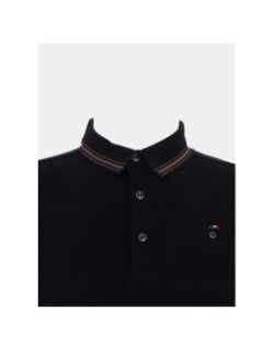 Polo manches longues michigan bleu homme - Benson & Cherry