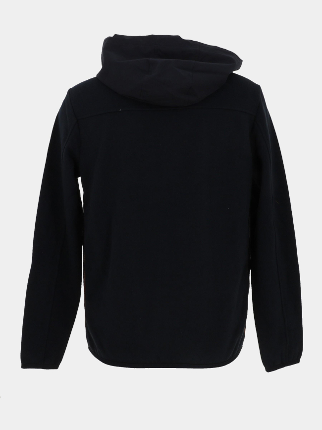 Veste bi-matière matelassé sagesse noir homme - Benson & Cherry