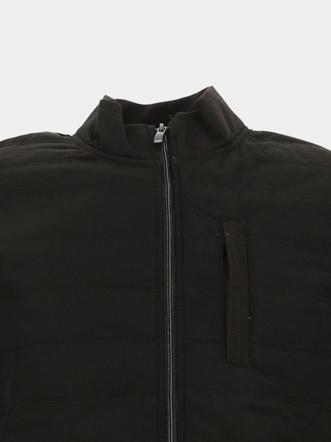 Veste bi matière matelassée scander kaki homme - Benson & Cherry