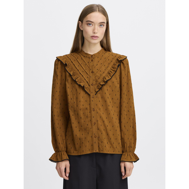 Chemise ihzady marron femme - Ichi