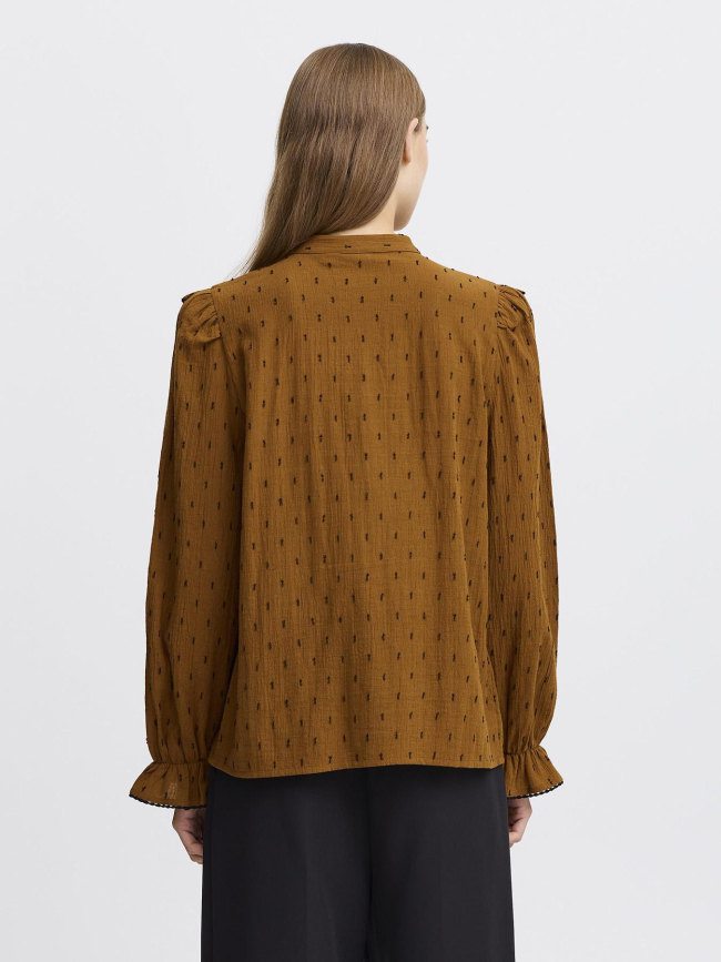 Chemise ihzady marron femme - Ichi