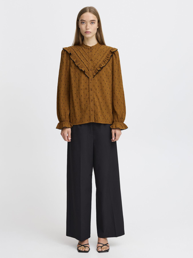 Chemise ihzady marron femme - Ichi
