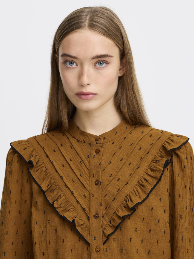 Chemise ihzady marron femme - Ichi