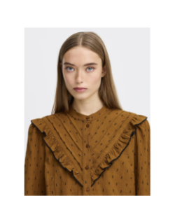 Chemise ihzady marron femme - Ichi