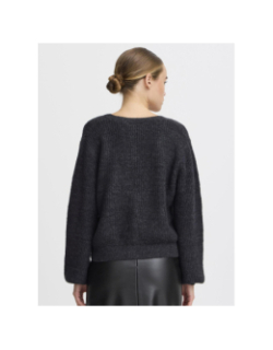 Gilet cardigan ihmarin noir femme - Ichi