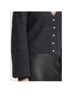 Gilet cardigan ihmarin noir femme - Ichi