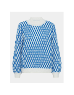 Pull kamara bleu blanc femme - Ichi