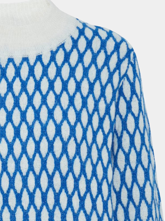 Pull kamara bleu blanc femme - Ichi