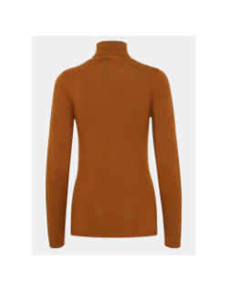Pull fin à col roulé ihmafa marron femme - Ichi