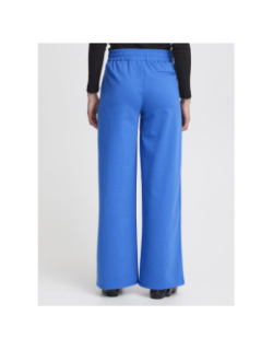 Pantalon large kate bleu femme - Ichi