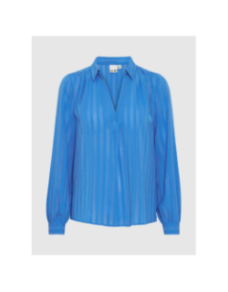 Blouse à rayure ihenavi bleu femme - Ichi