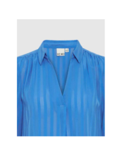Blouse à rayure ihenavi bleu femme - Ichi