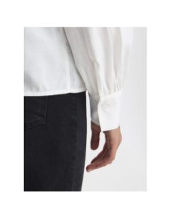 Chemise uni regular fit ihkarlani blanc femme - Ichi