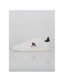 Baskets courtset 2 optical blanc bleu homme - Le Coq Sportif