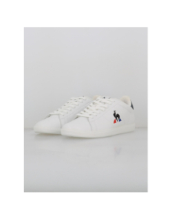 Baskets courtset 2 optical blanc bleu homme - Le Coq Sportif