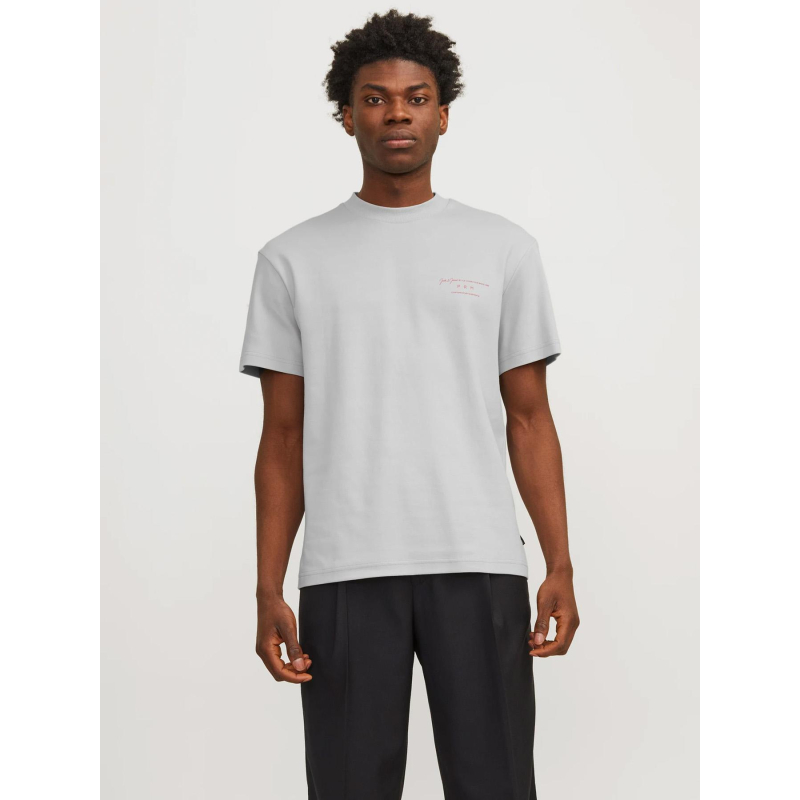 T-shirt sanchez uni gris homme - Jack & Jones