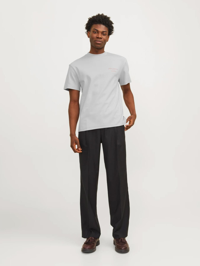 T-shirt sanchez uni gris homme - Jack & Jones