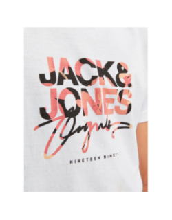 T-shirt aruba aop branding blanc homme - Jack & Jones