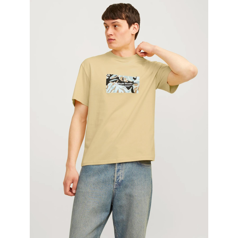 T-shirt sequoia jaune homme - Jack & Jones