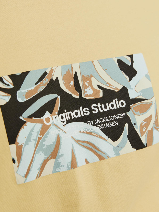 T-shirt sequoia jaune homme - Jack & Jones
