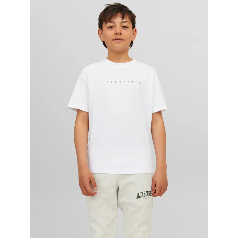 T-shirt star blanc garçon - Jack & Jones