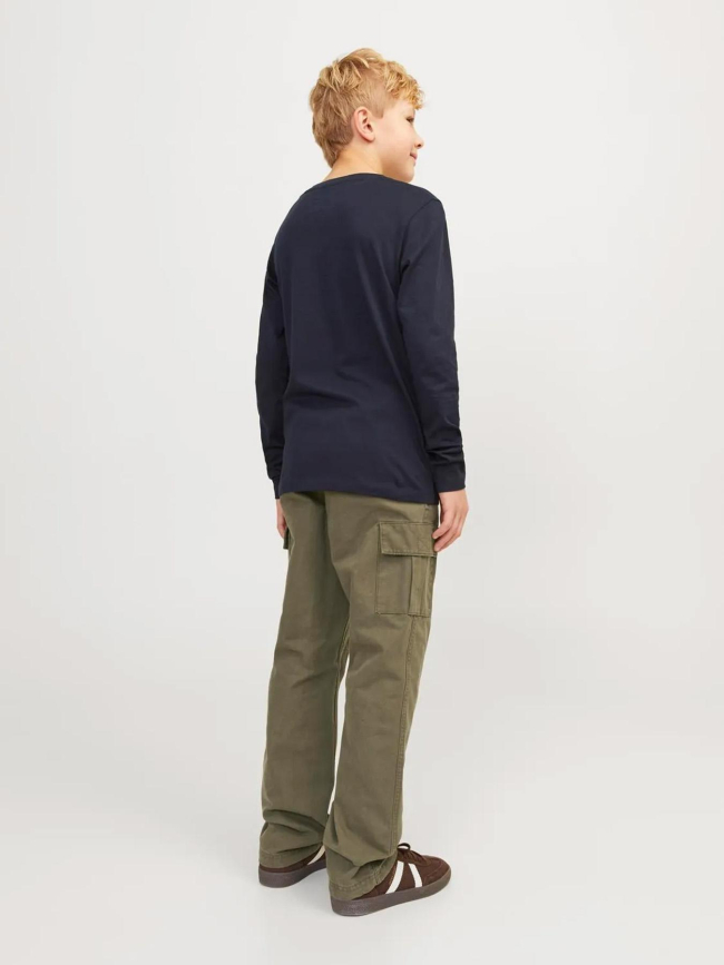 Pantalon cargo kane barkley kaki garçon - Jack & Jones