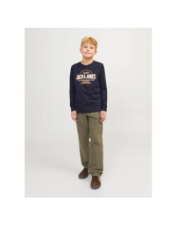 Pantalon cargo kane barkley kaki garçon - Jack & Jones